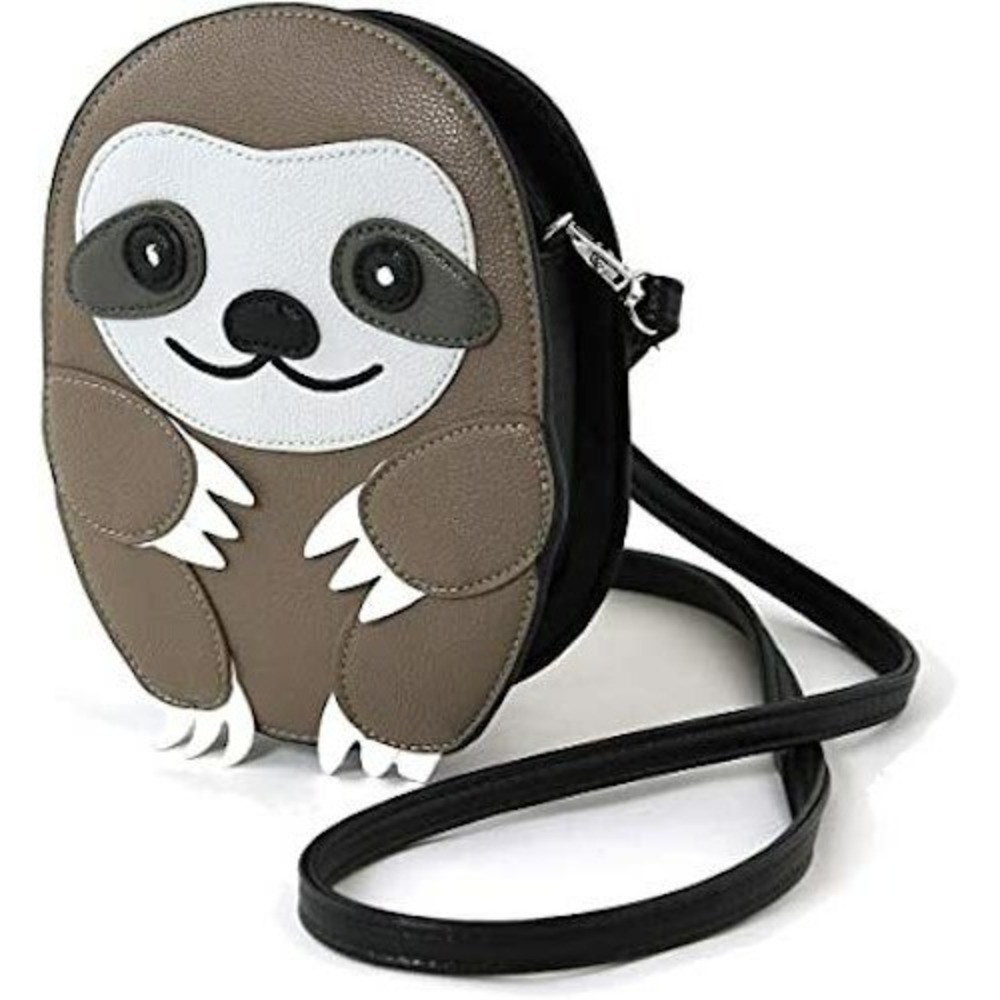 Sleepville Critters Comeco Baby Sloth Crossbody‎ Handbag Vinyl Purse NWT